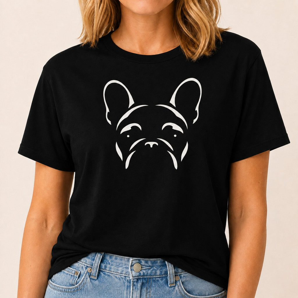Minimalist Frenchie T-Shirt - Black
