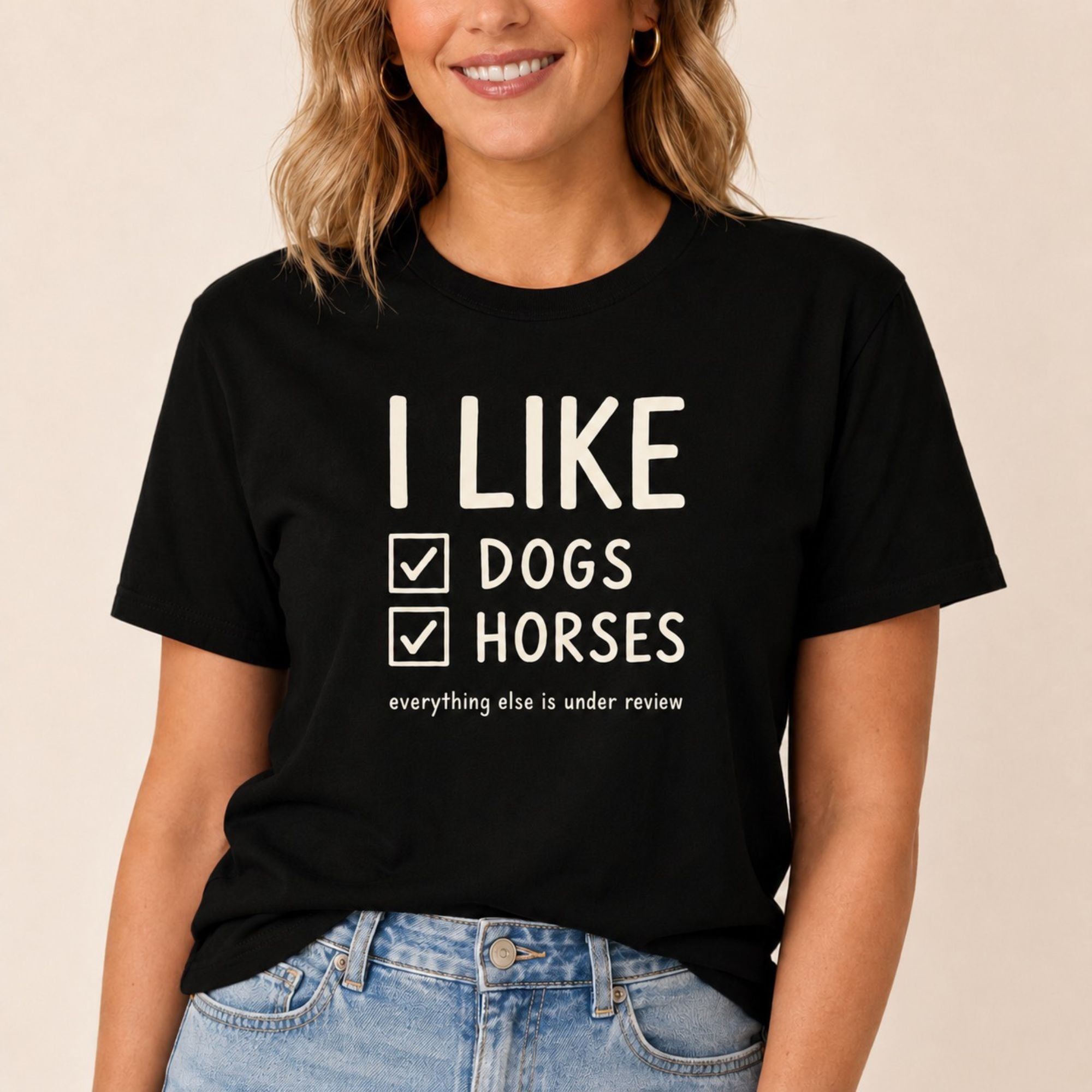 I Like Dogs & Horses T-Shirt