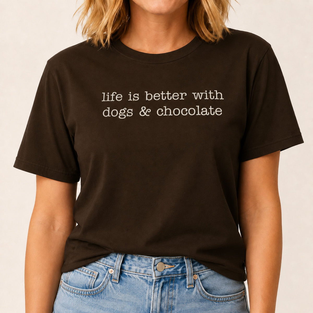 Dogs Chocolate T-Shirt - Dark Chocolate
