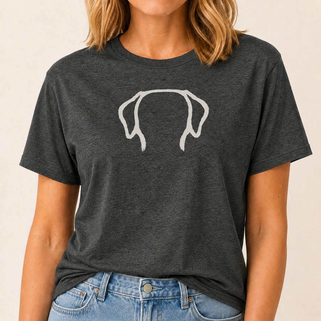 Paintbrush Labrador T-Shirt - Dark Heather