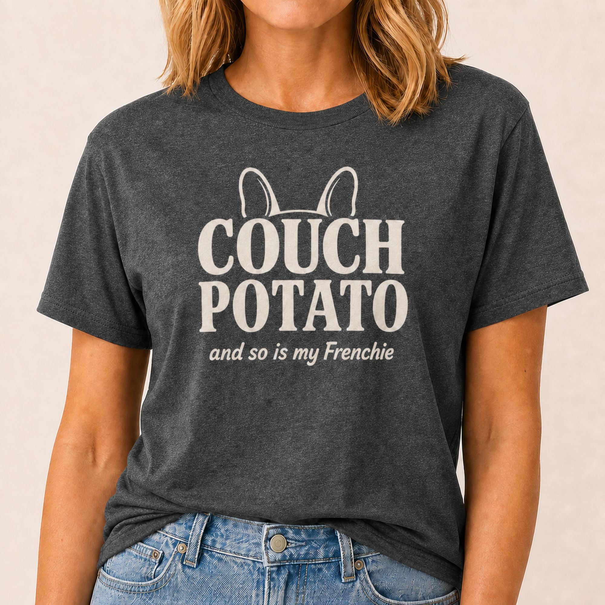 Frenchie Couch Potato T-Shirt