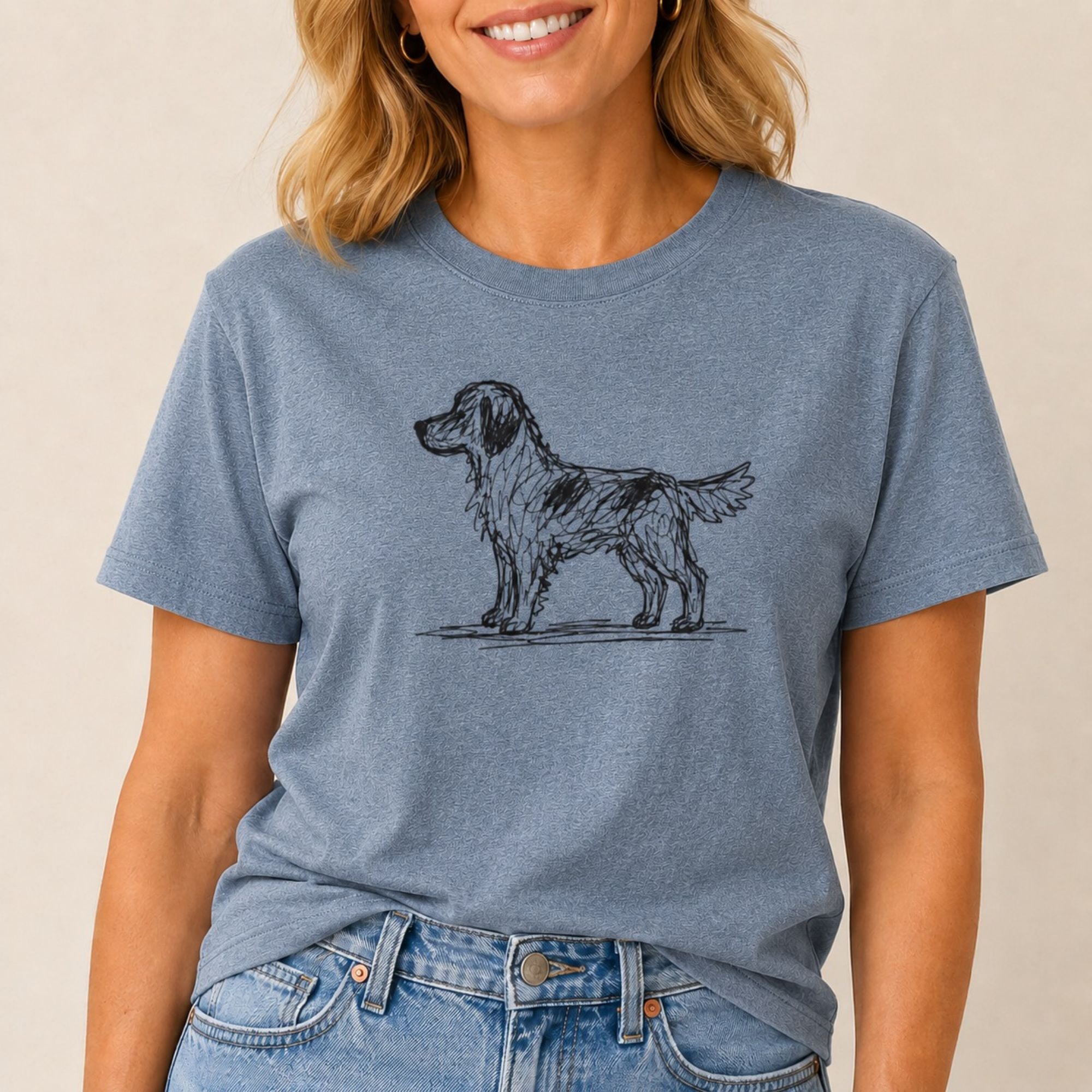 Scribbled Retriever T-Shirt