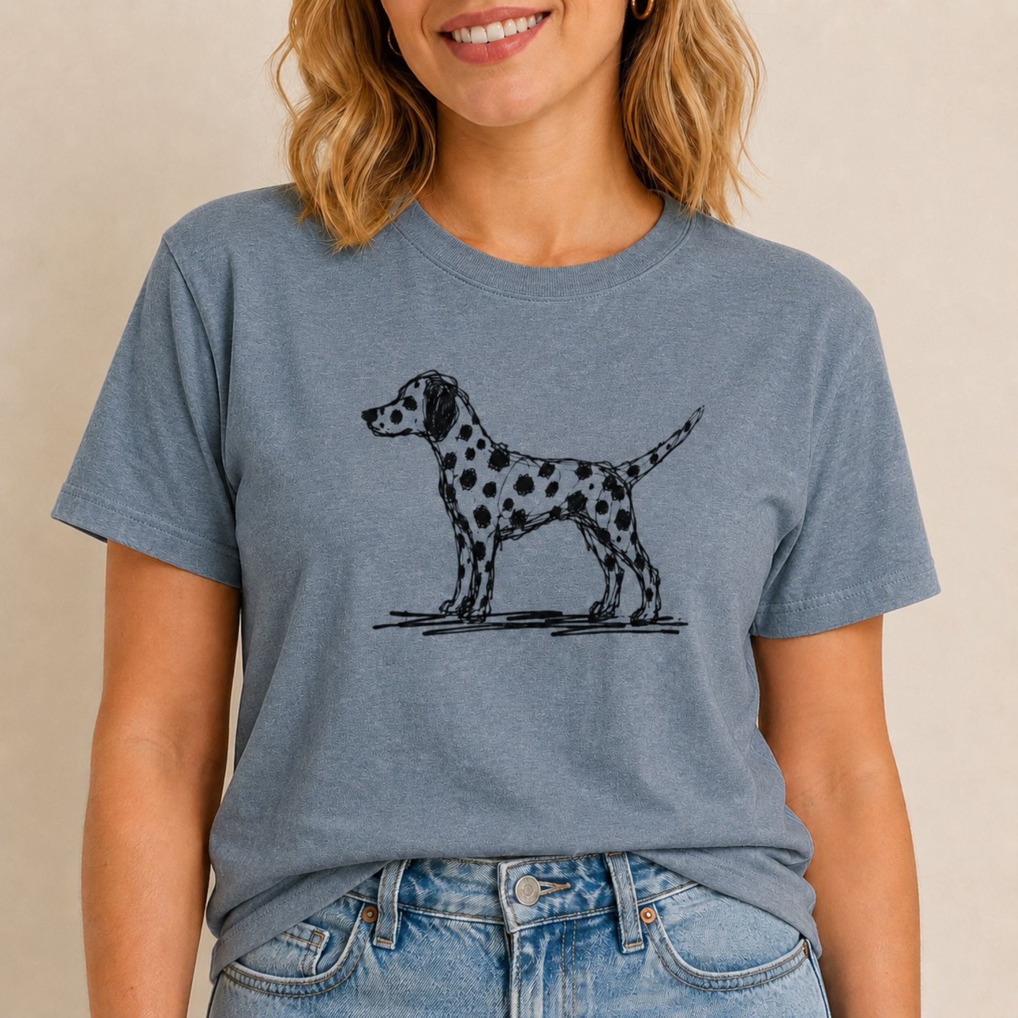 Scribbled Dalmatian T-Shirt