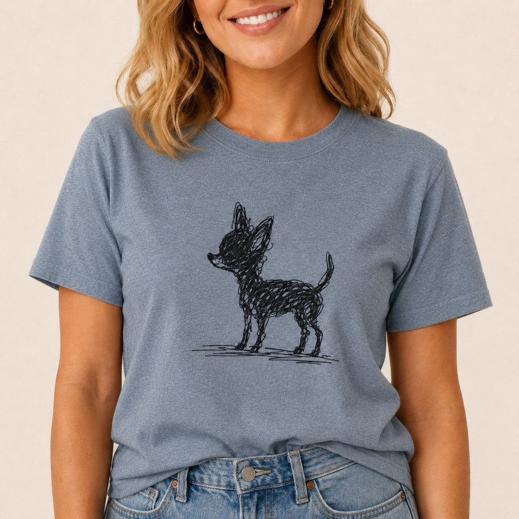 Scribbled Chihuahua T-Shirt