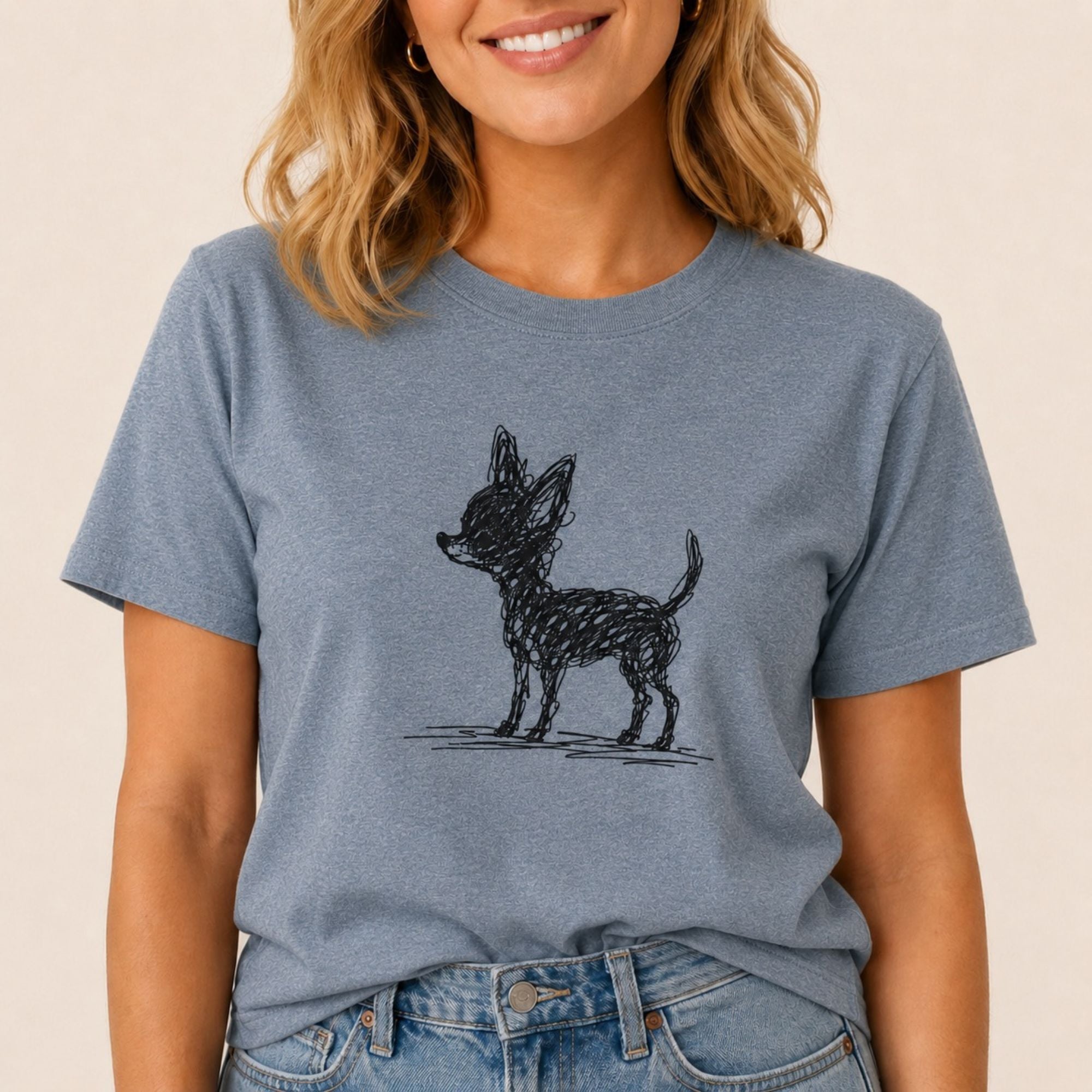 Scribbled Chihuahua T-Shirt