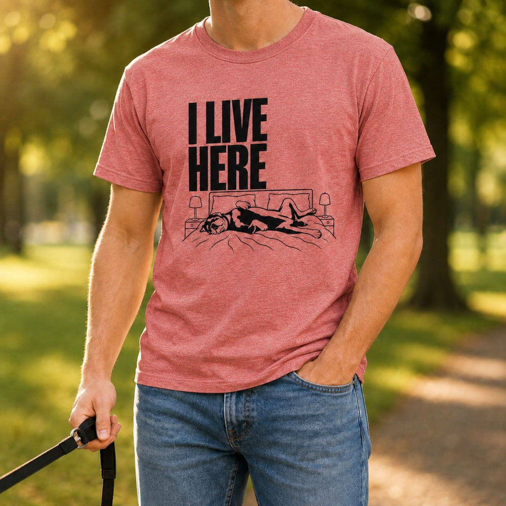 I Live Here - Rottweiler T-Shirt