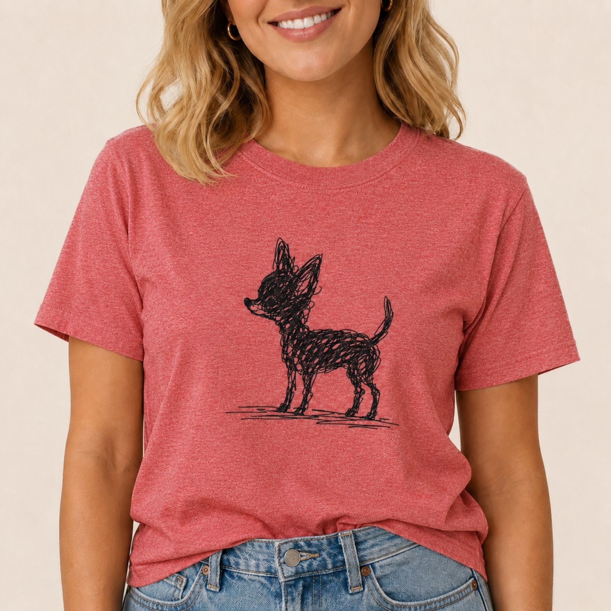 Scribbled Chihuahua T-Shirt