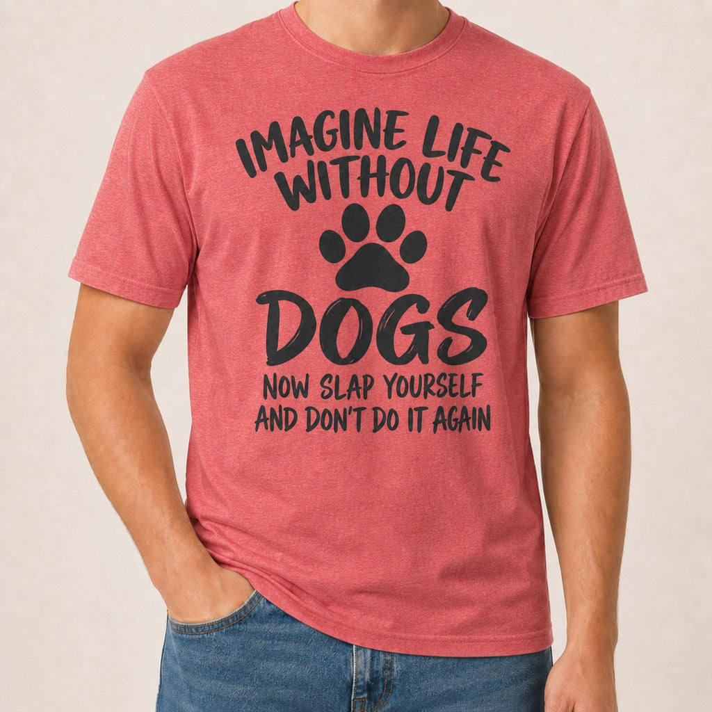 Slap Yourself T-Shirt - Heather Red