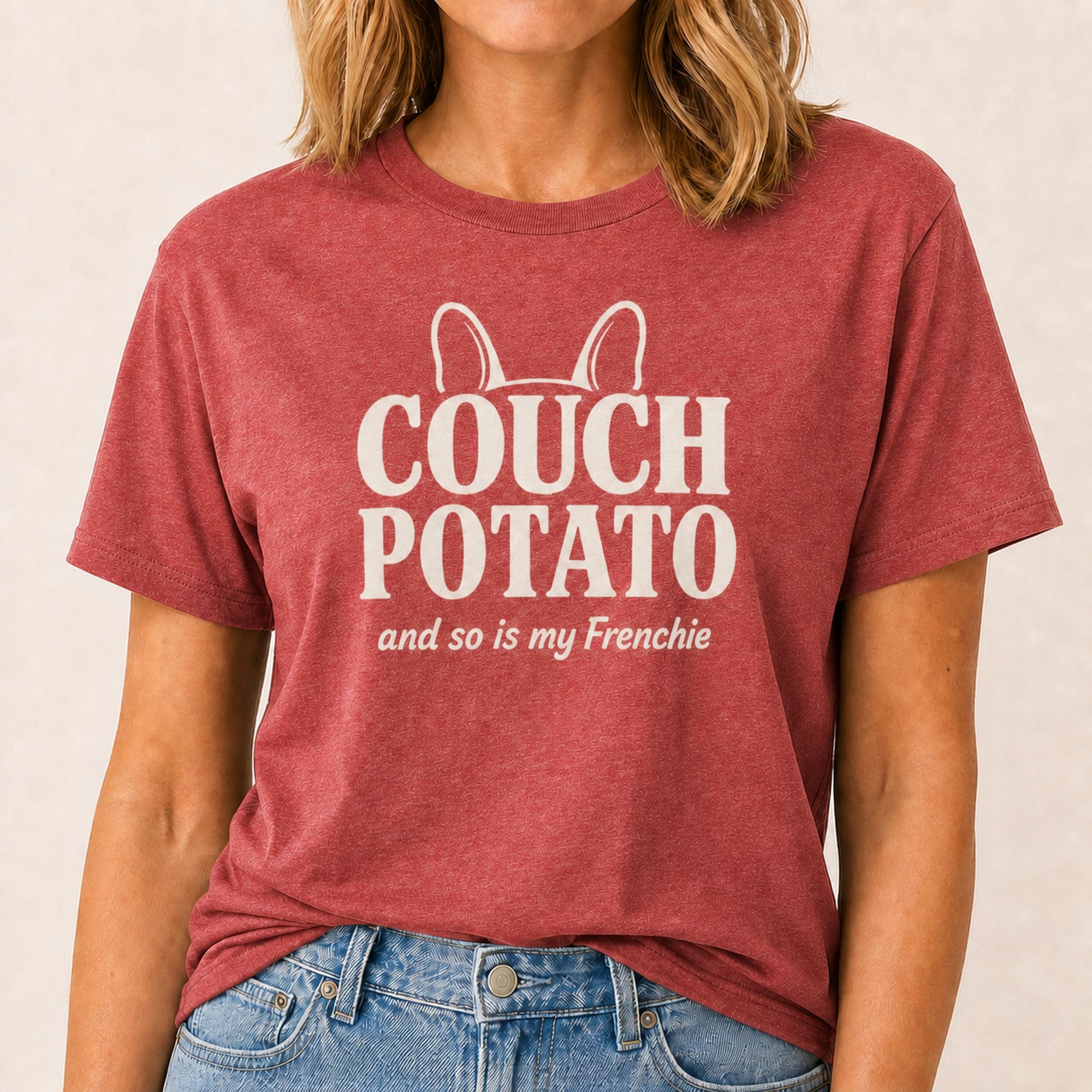 Frenchie Couch Potato T-Shirt