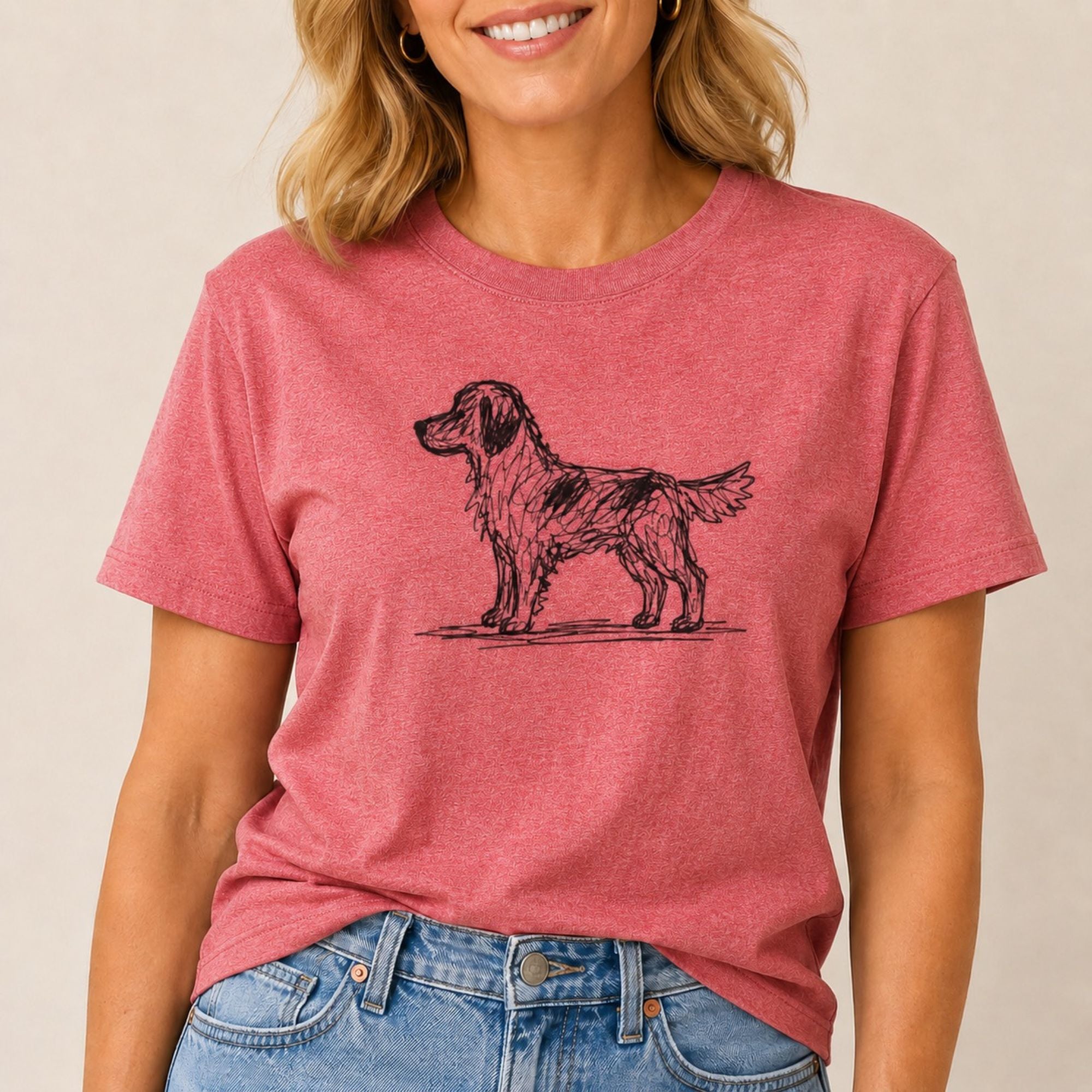 Scribbled Retriever T-Shirt