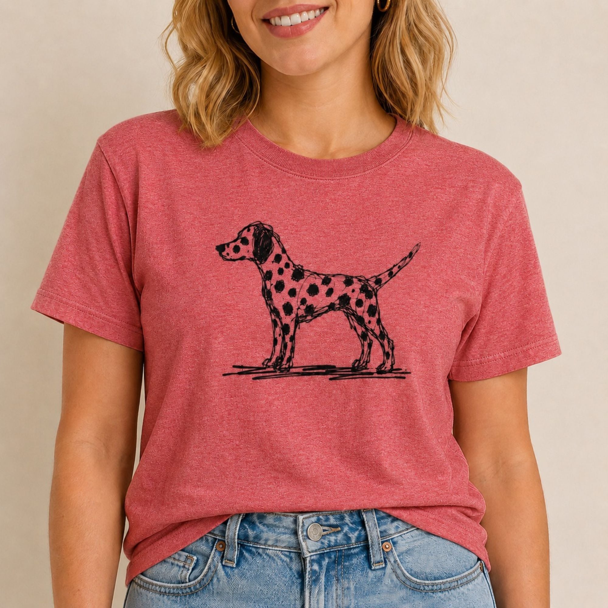 Scribbled Dalmatian T-Shirt