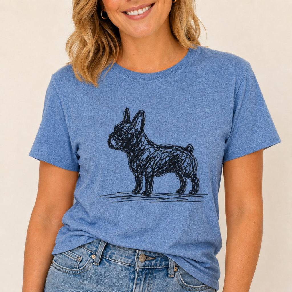 Scribbled French Bulldog T-Shirt