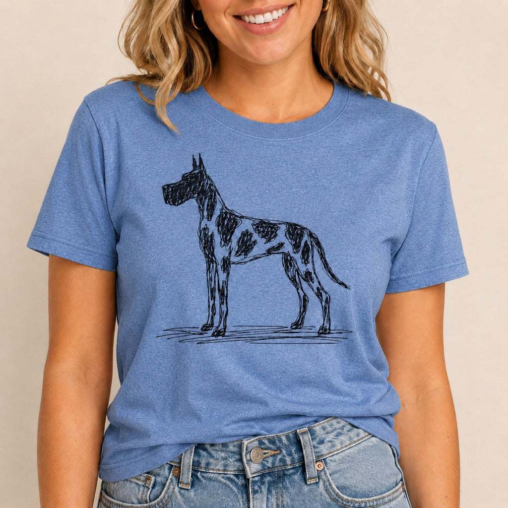 Scribbled Great Dane T-Shirt