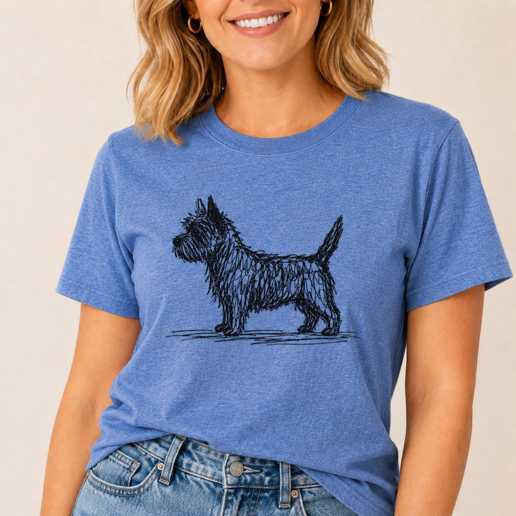 Scribbled Cairn Terrier T-Shirt