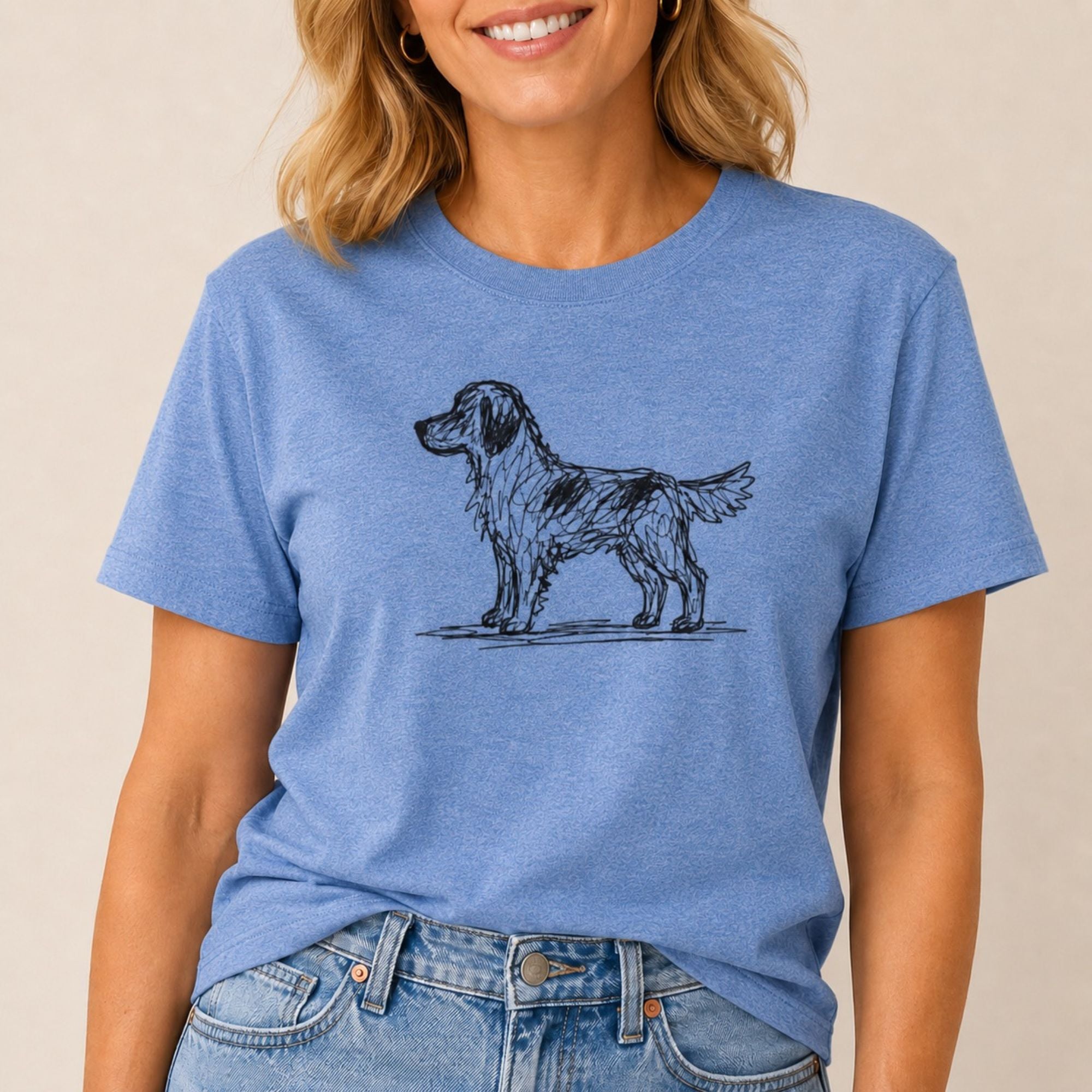 Scribbled Retriever T-Shirt