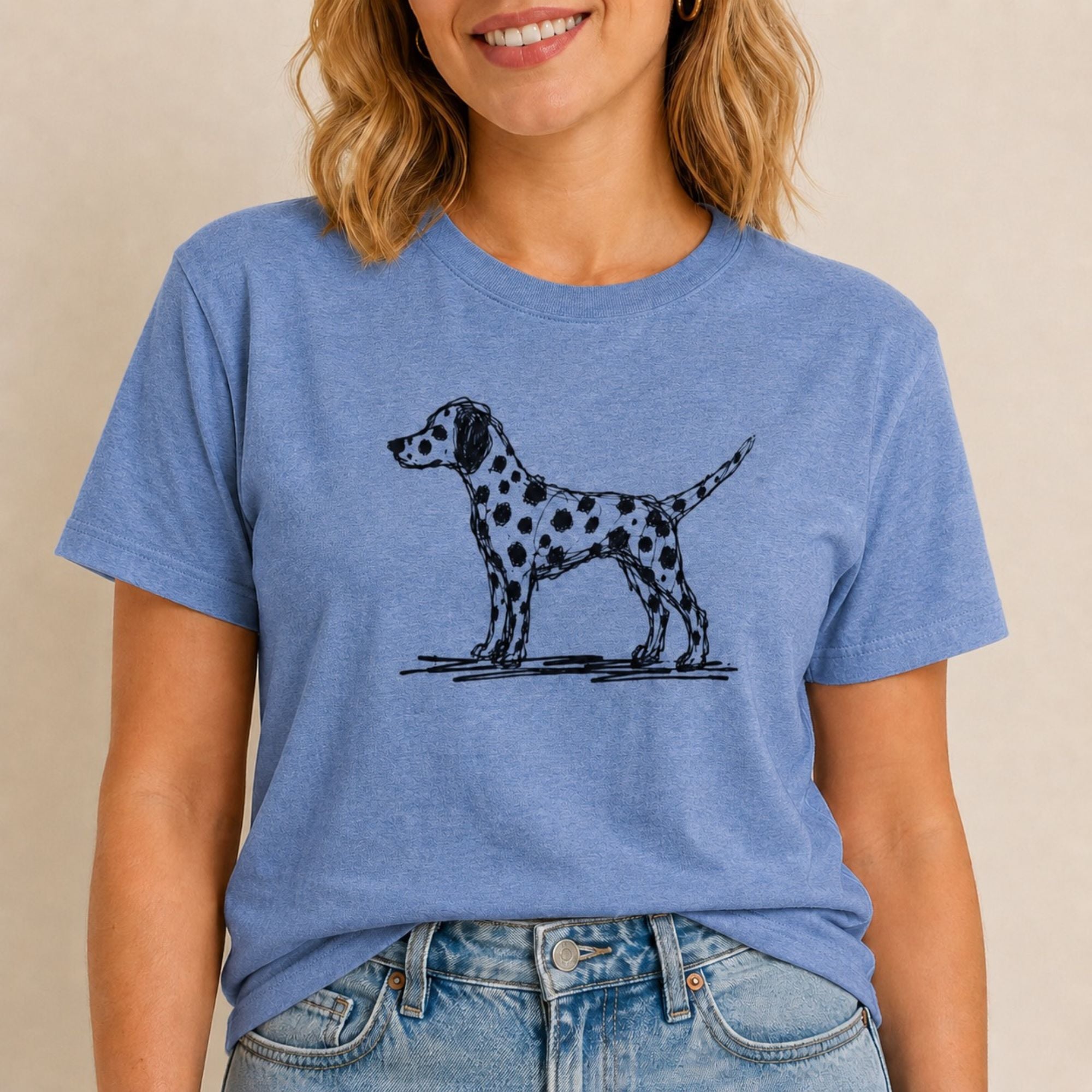 Scribbled Dalmatian T-Shirt