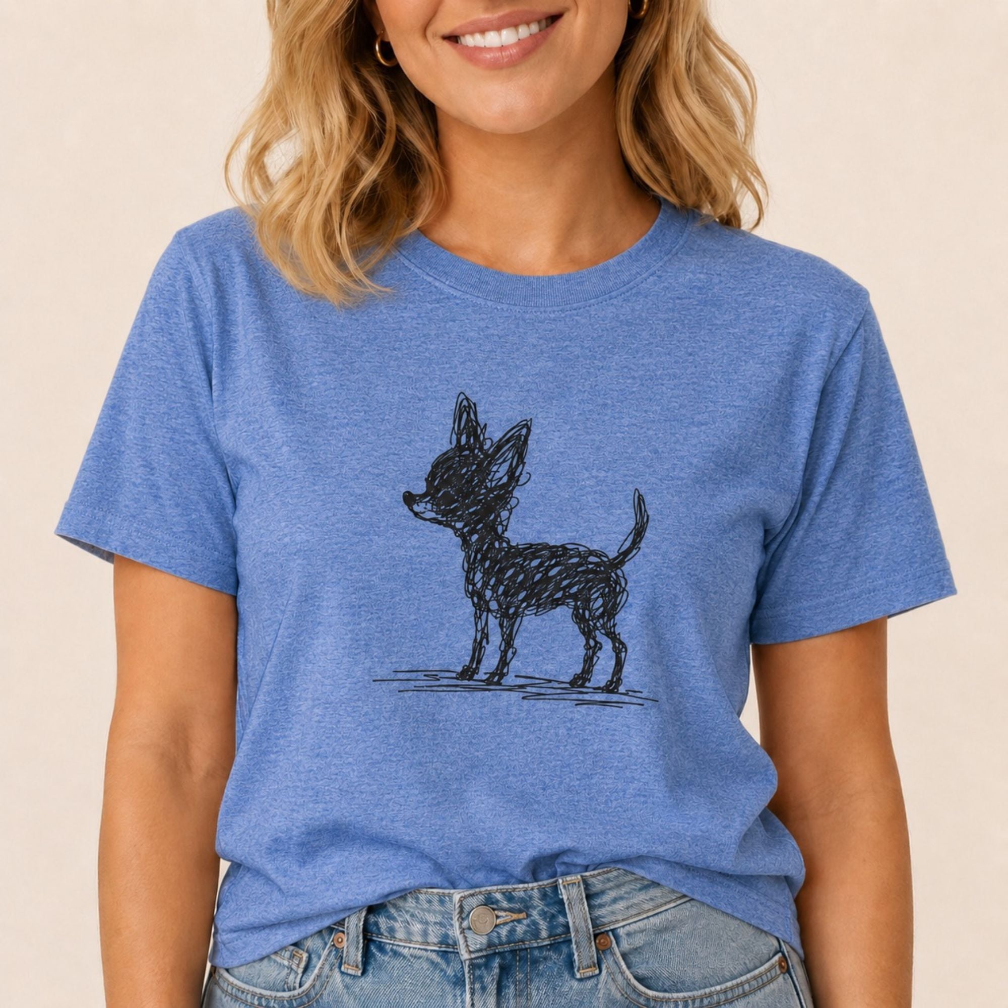 Scribbled Chihuahua T-Shirt