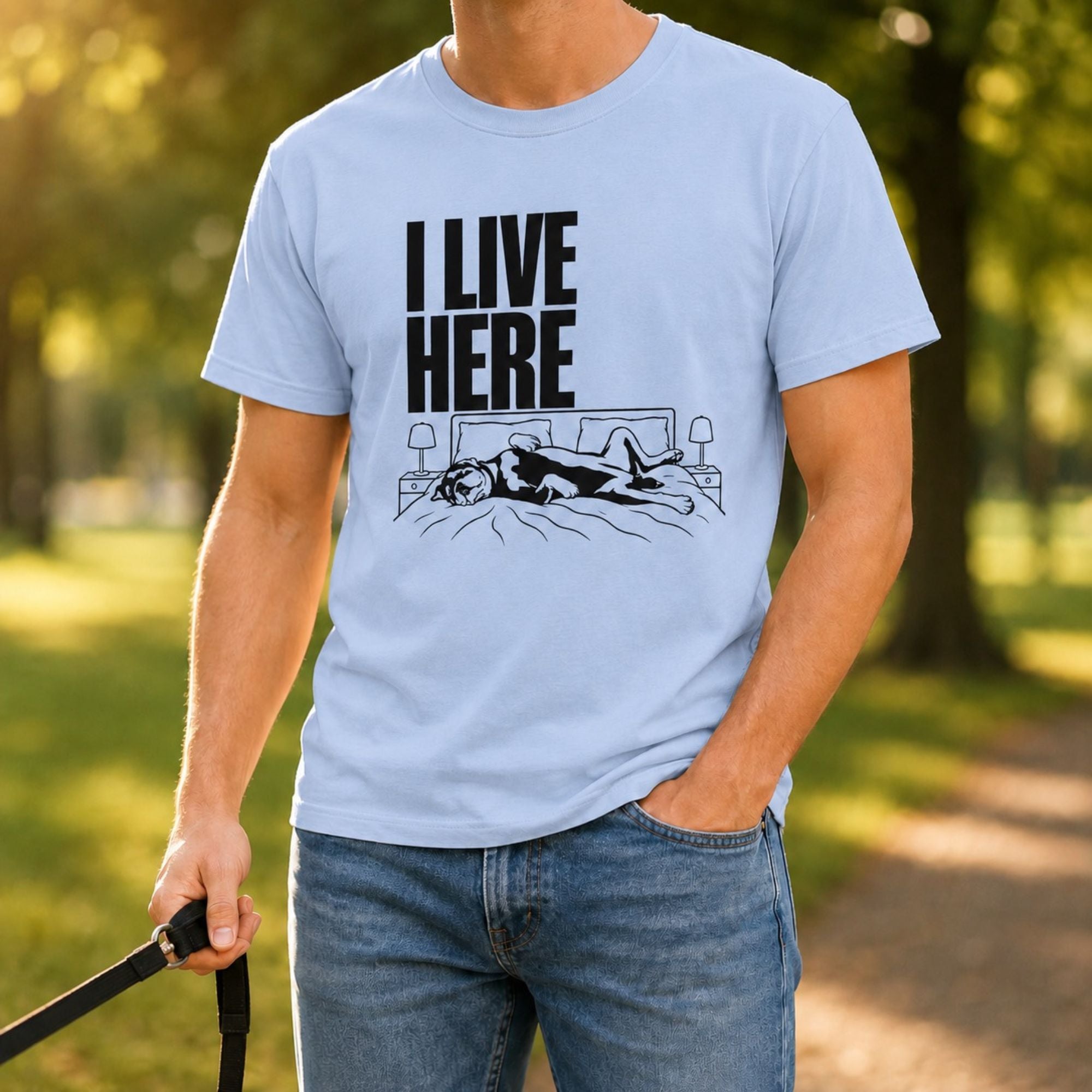 I Live Here - Rottweiler T-Shirt
