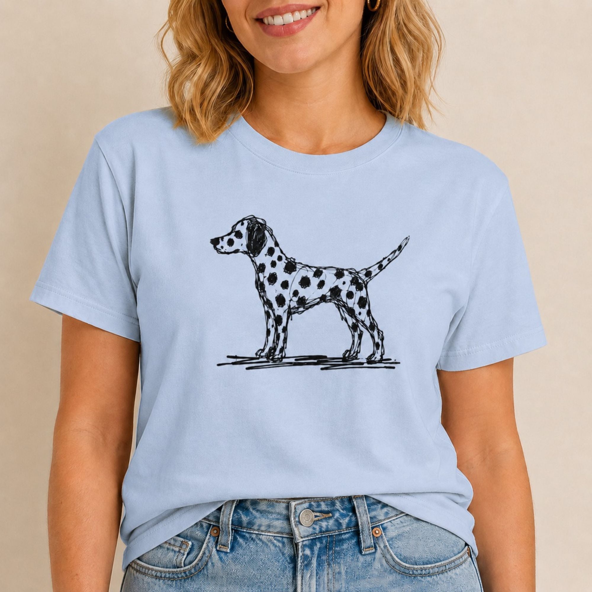 Scribbled Dalmatian T-Shirt