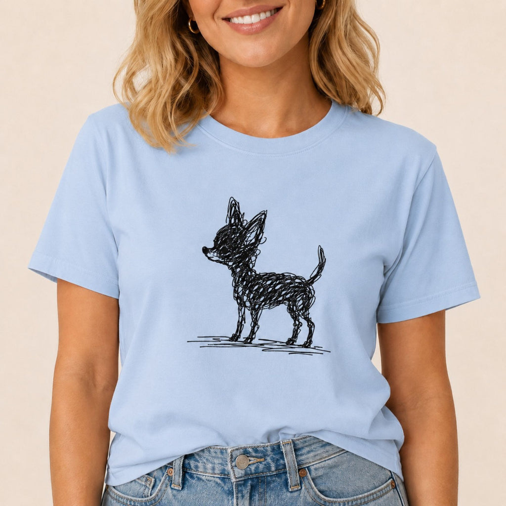 Scribbled Chihuahua T-Shirt