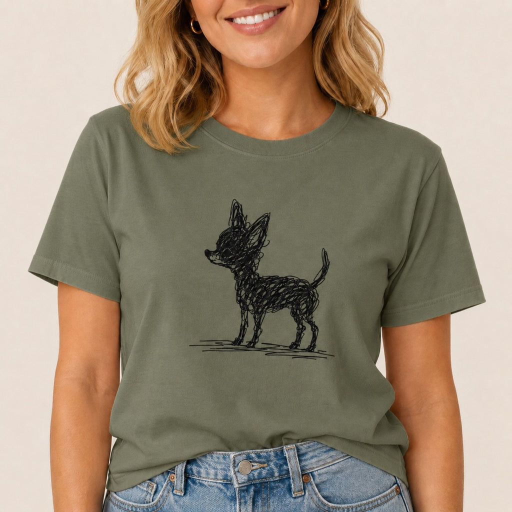 Scribbled Chihuahua T-Shirt