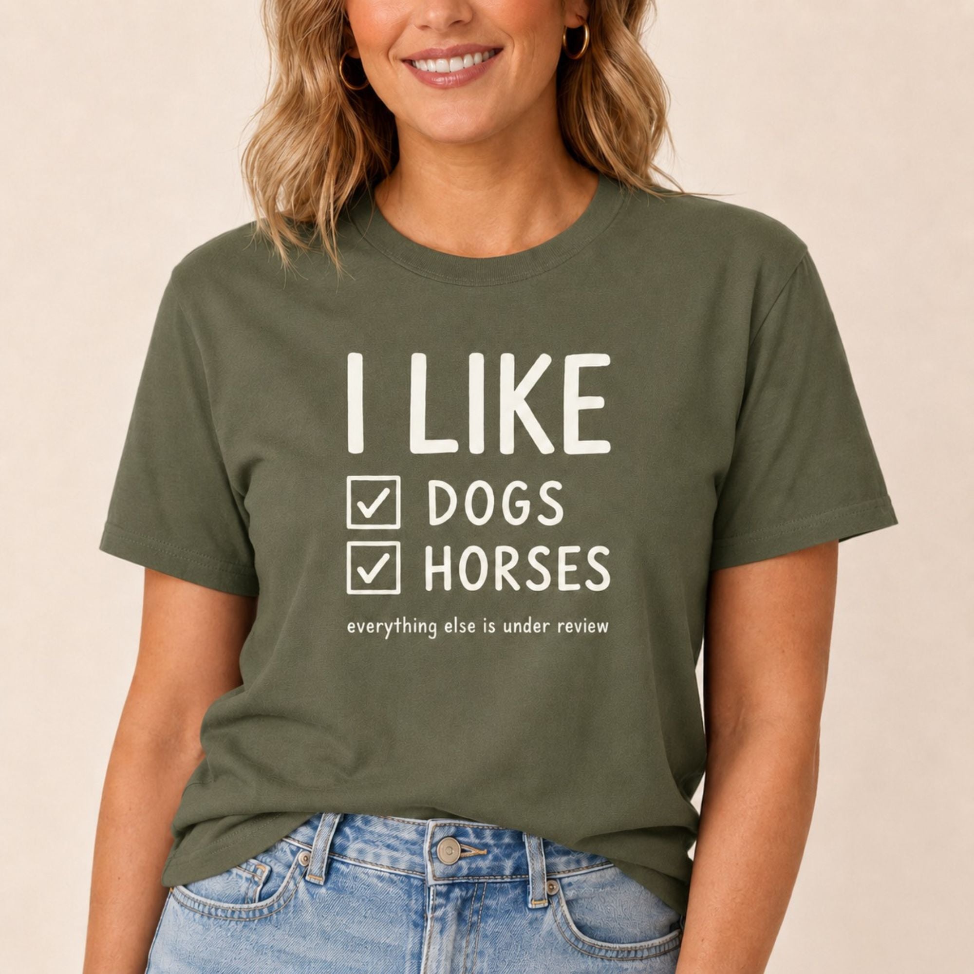 I Like Dogs & Horses T-Shirt