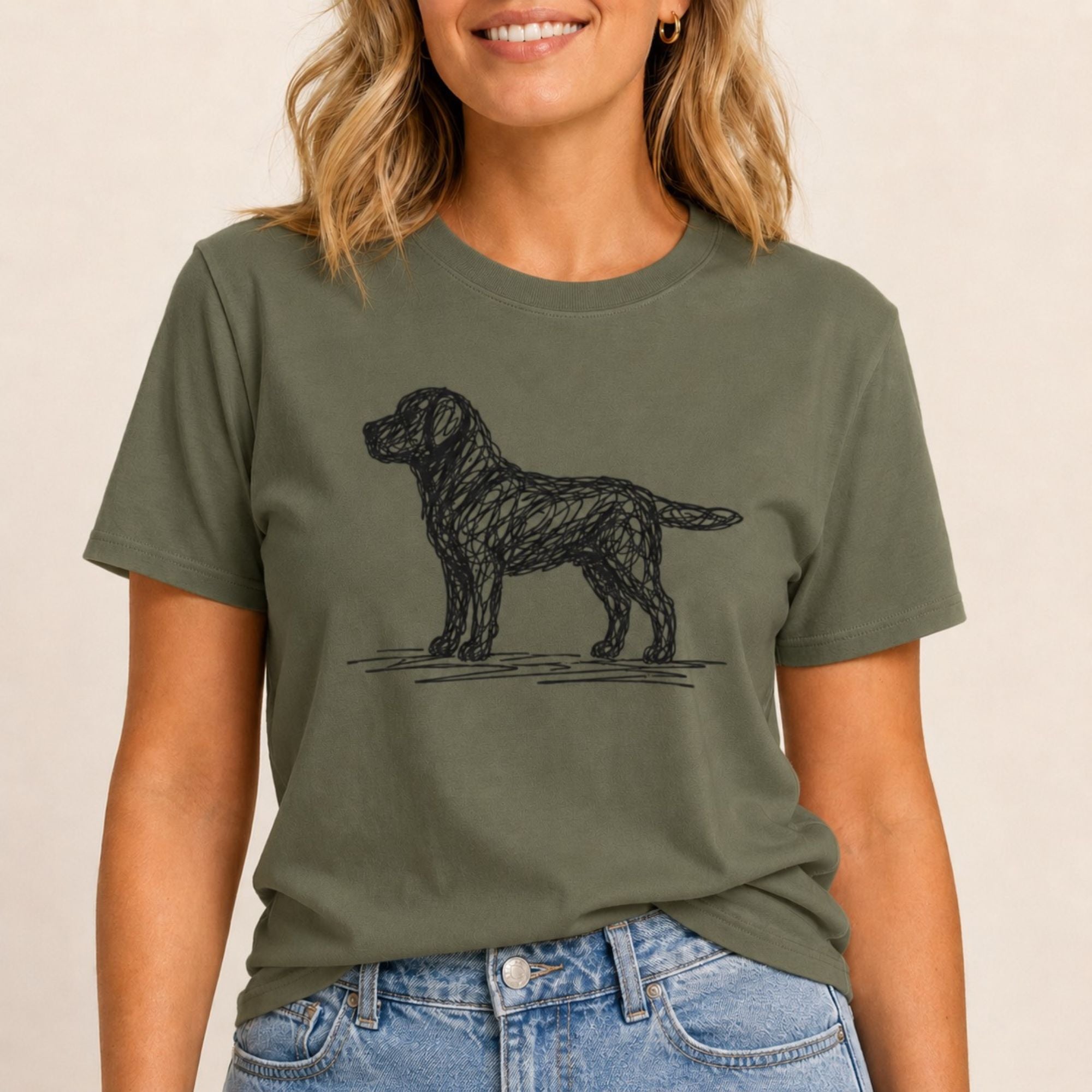 Scribbled Labrador T-Shirt