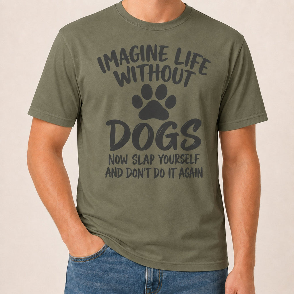 Slap Yourself T-Shirt - Military Green