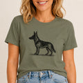 Scribbled German Shepherd T-Shirt