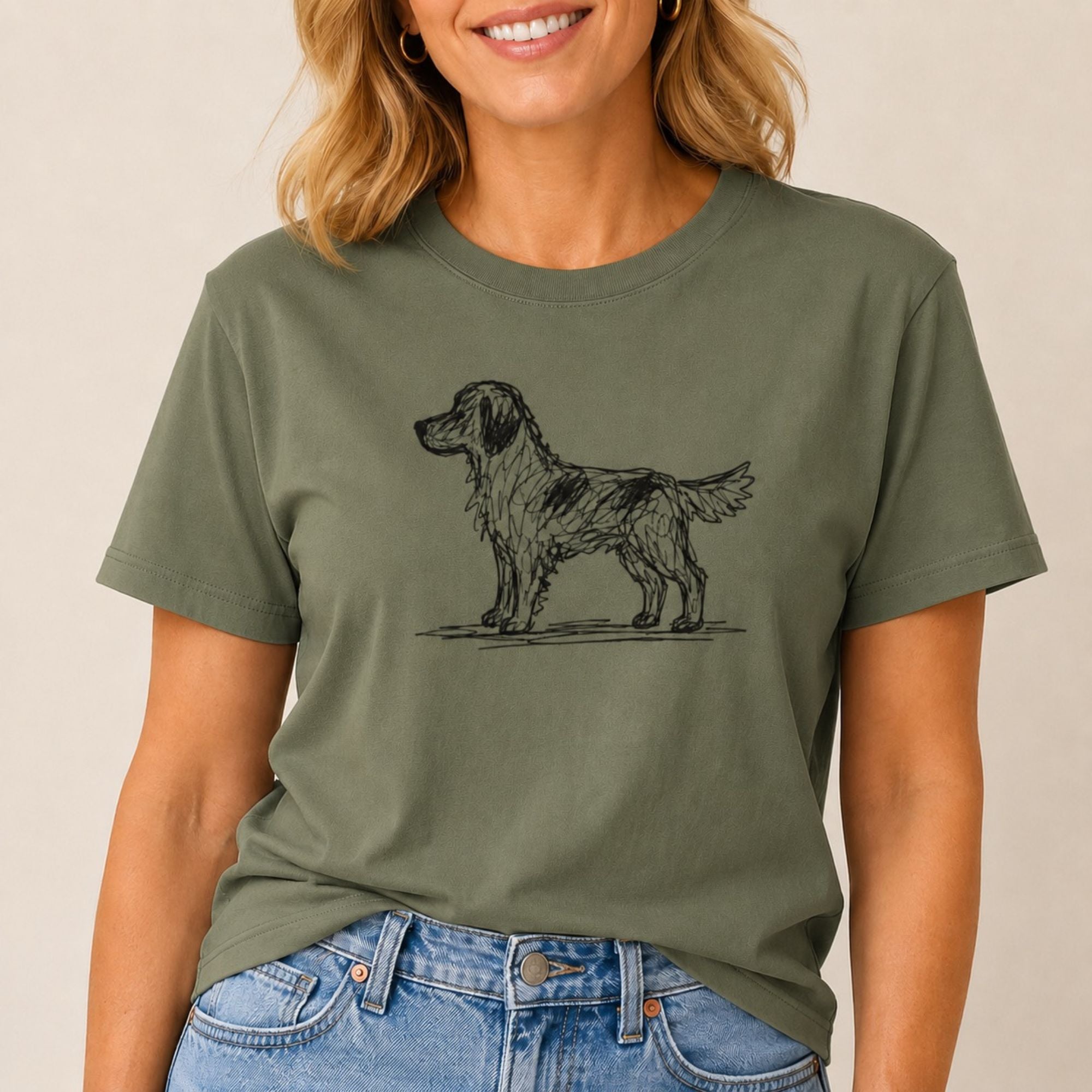 Scribbled Retriever T-Shirt
