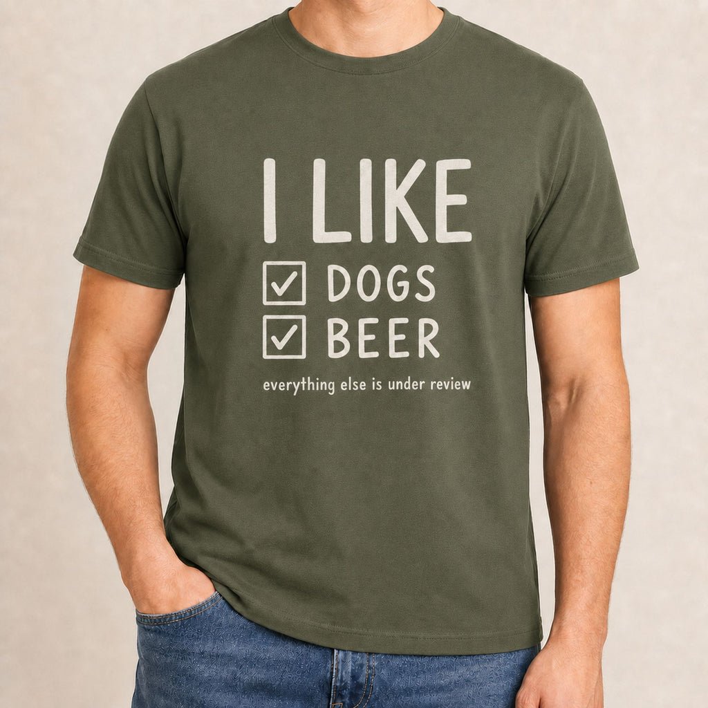 I Like Dogs & Beer T-Shirt