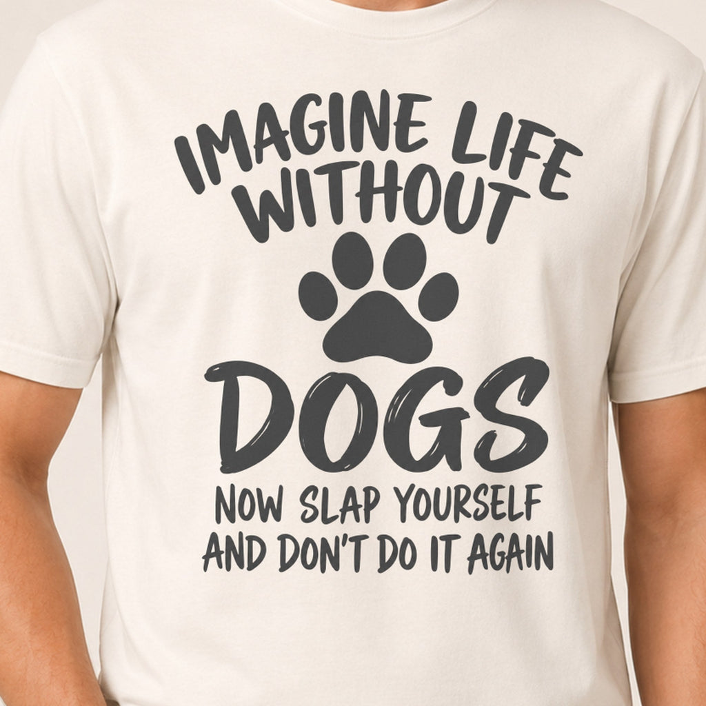Slap Yourself T-Shirt - Natural Zoomed In