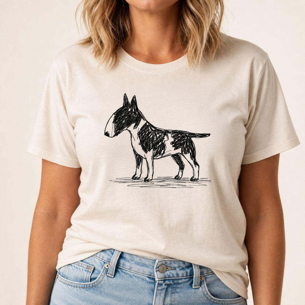 Scribbled Bull Terrier T-Shirt