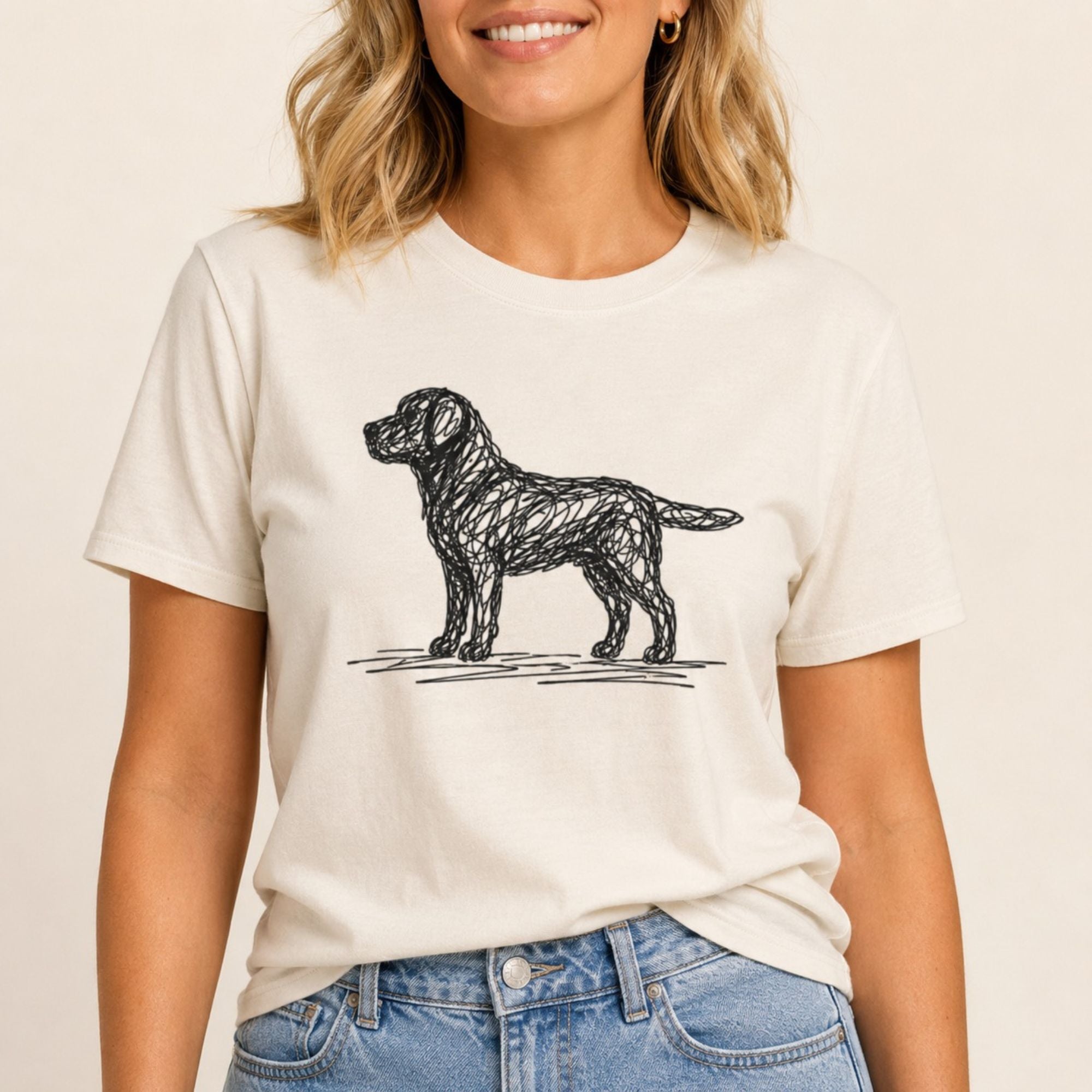 Scribbled Labrador T-Shirt