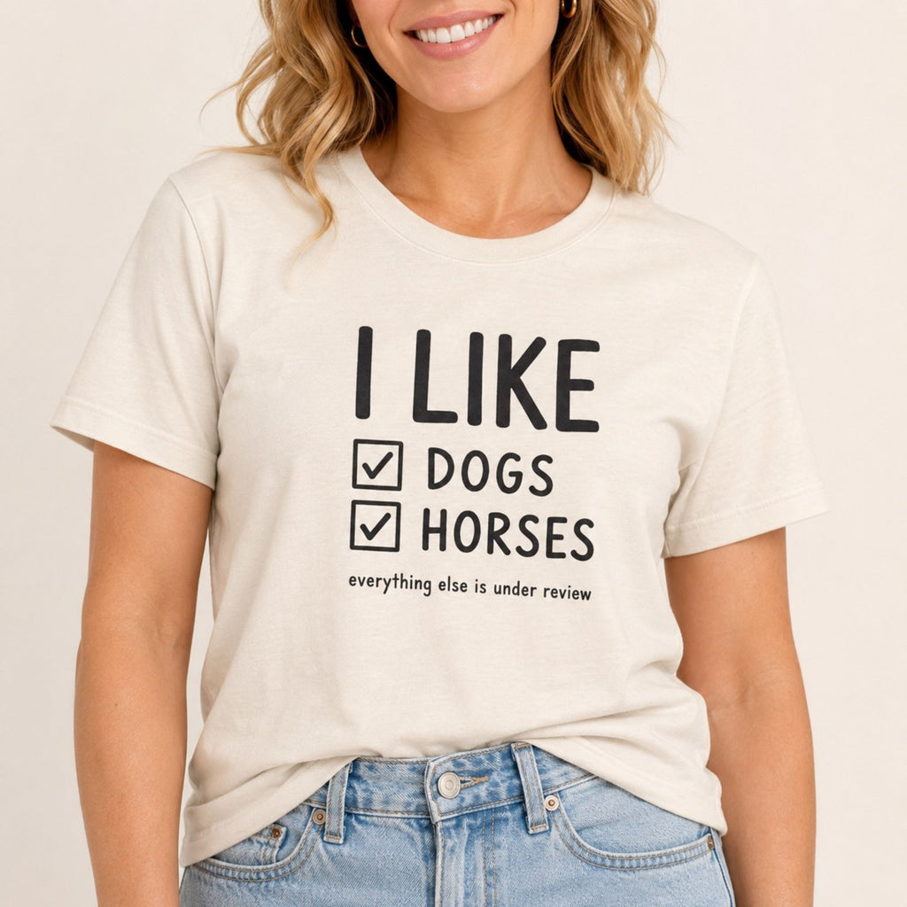 I Like Dogs & Horses T-Shirt