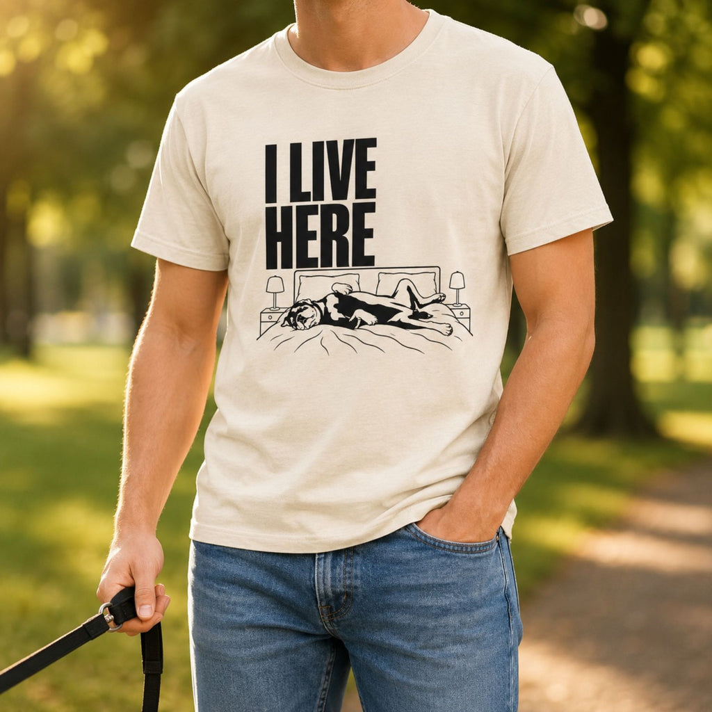 I Live Here - Rottweiler T-Shirt