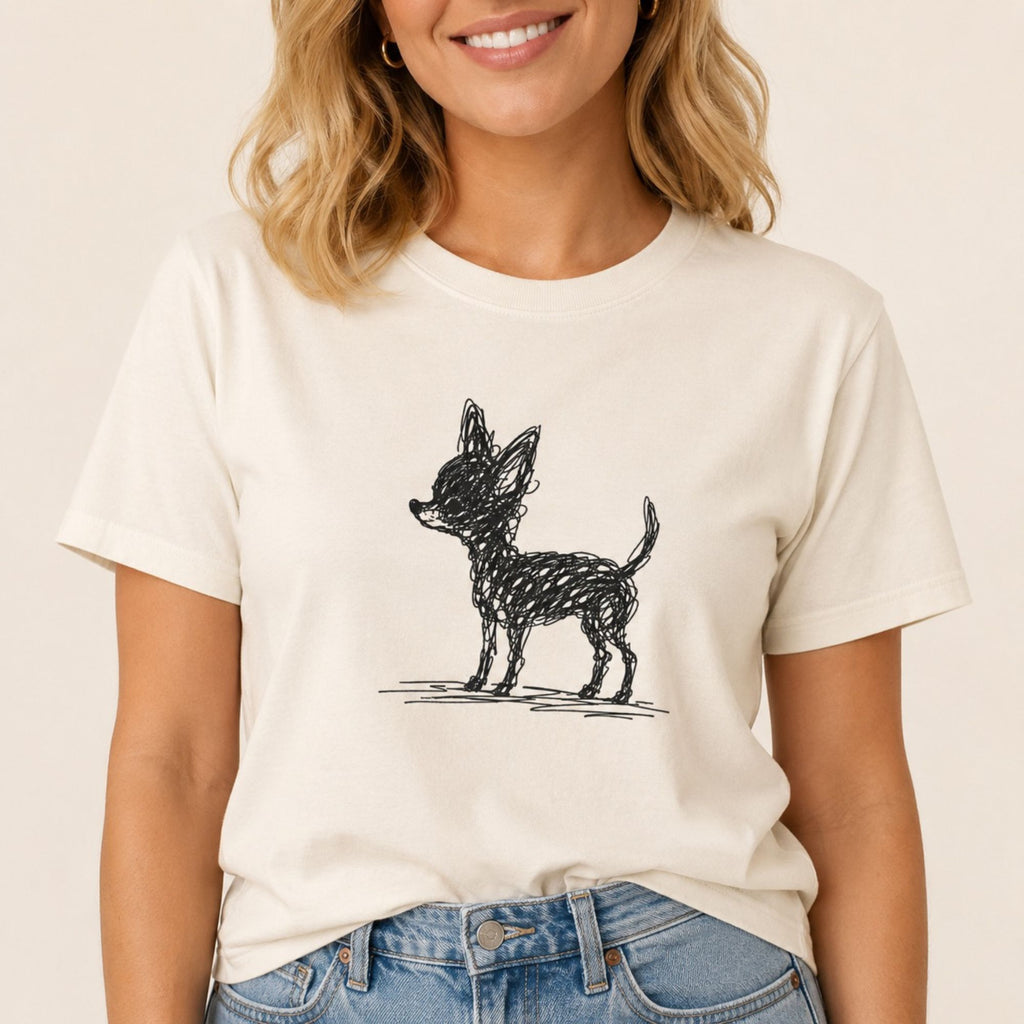Scribbled Chihuahua T-Shirt