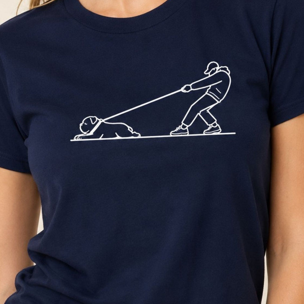 Stubborn T-Shirt - Navy Zoomed In
