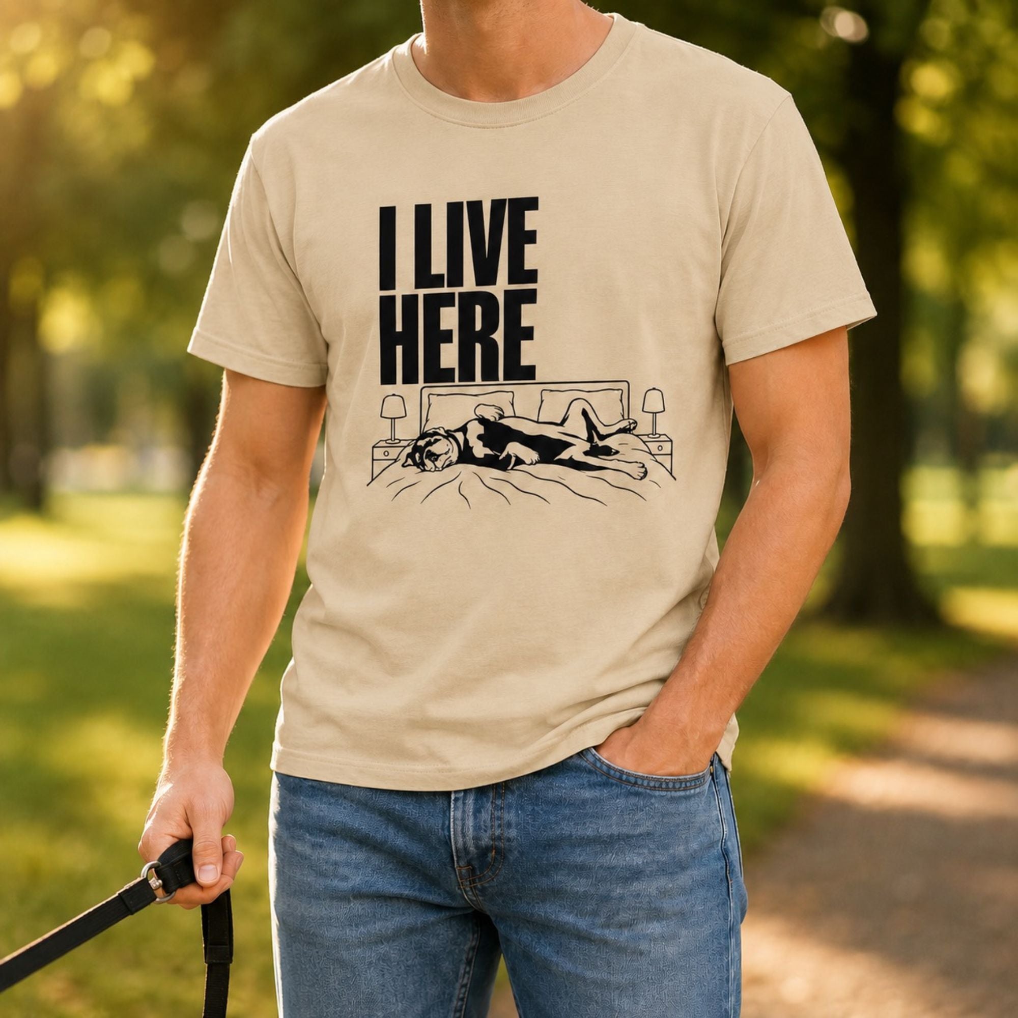 I Live Here - Rottweiler T-Shirt
