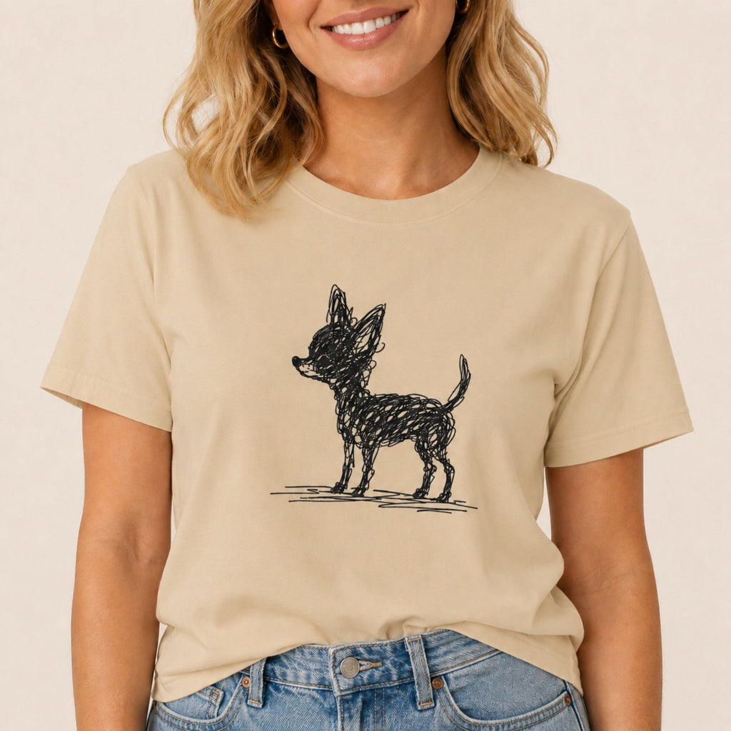 Scribbled Chihuahua T-Shirt