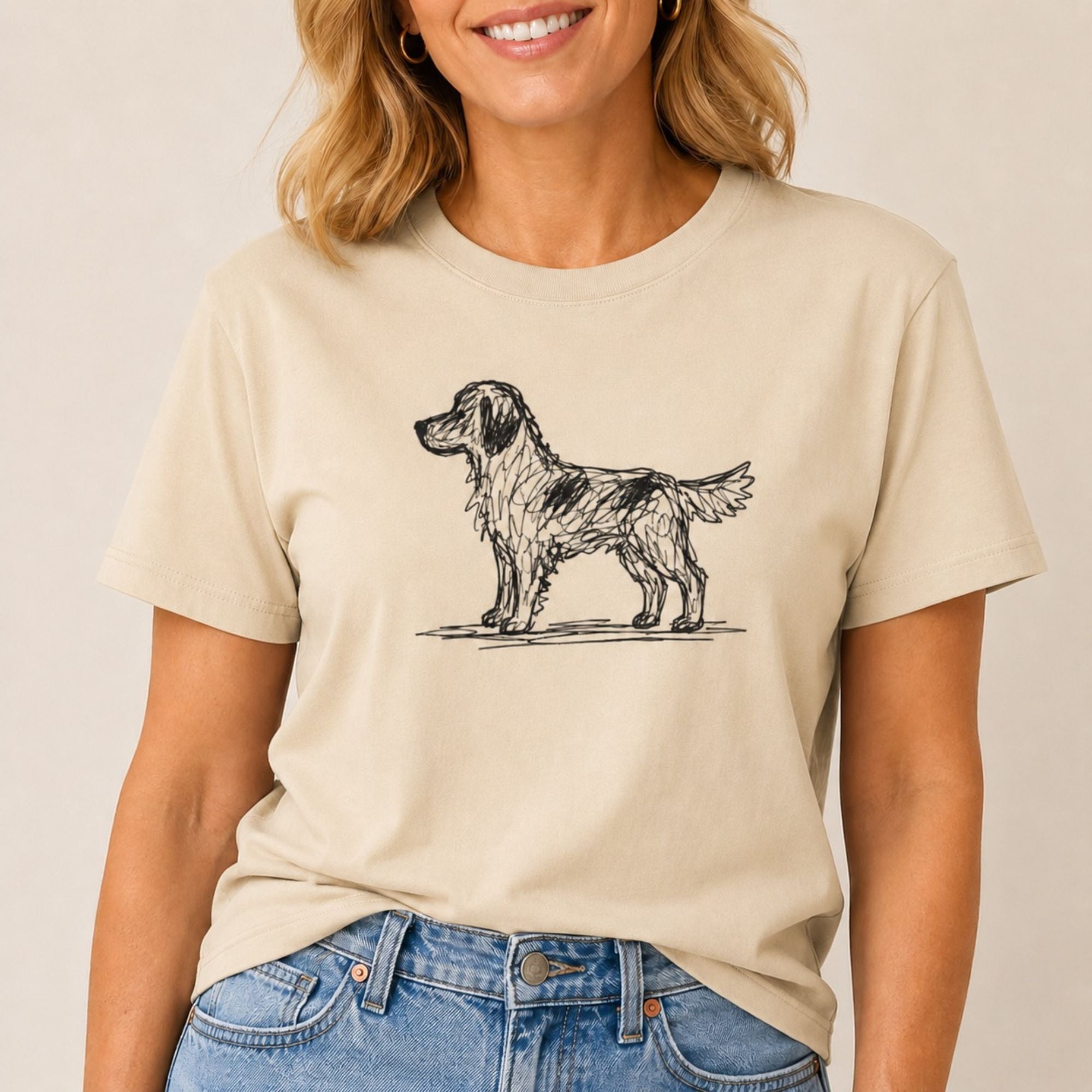 Scribbled Retriever T-Shirt