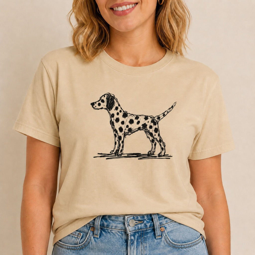 Scribbled Dalmatian T-Shirt