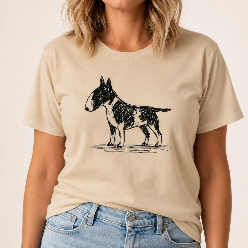 Scribbled Bull Terrier T-Shirt