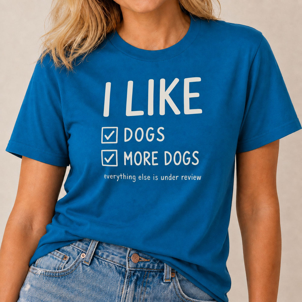 Dogs More Dogs T-Shirt - Sapphire