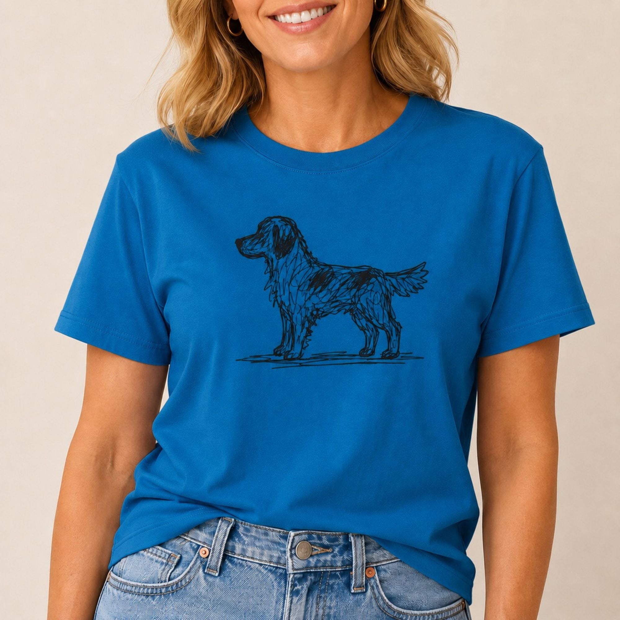 Scribbled Retriever T-Shirt