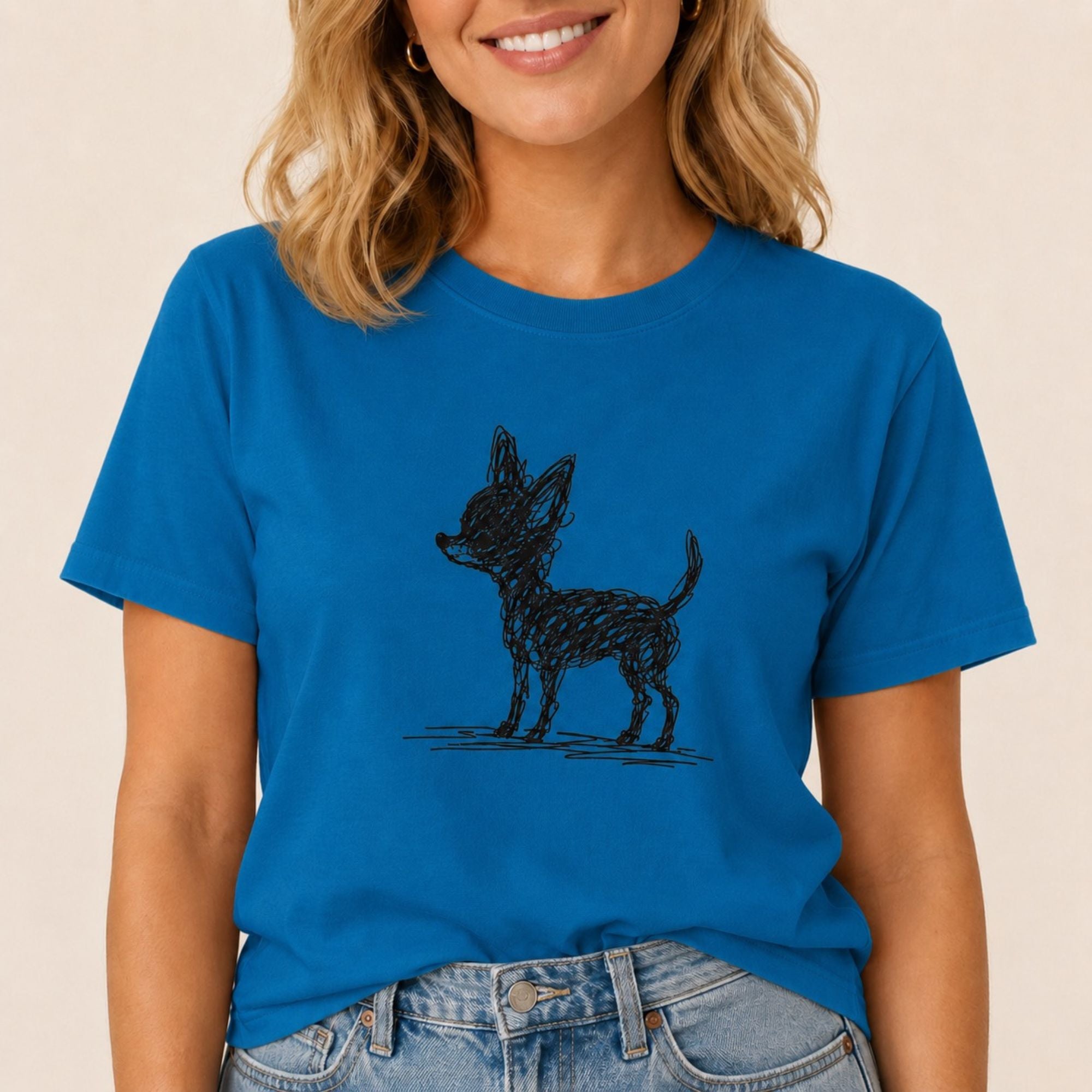 Scribbled Chihuahua T-Shirt