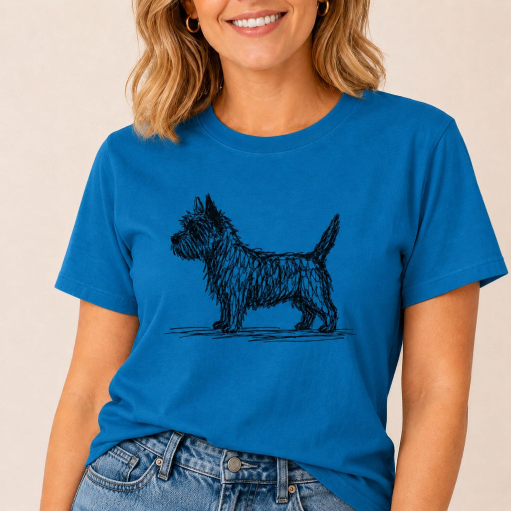Scribbled Cairn Terrier T-Shirt