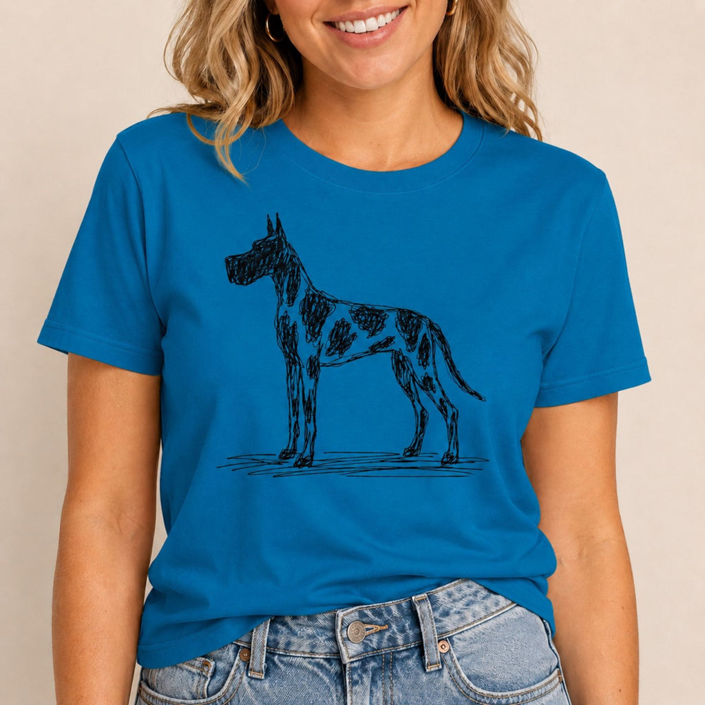 Scribbled Great Dane T-Shirt