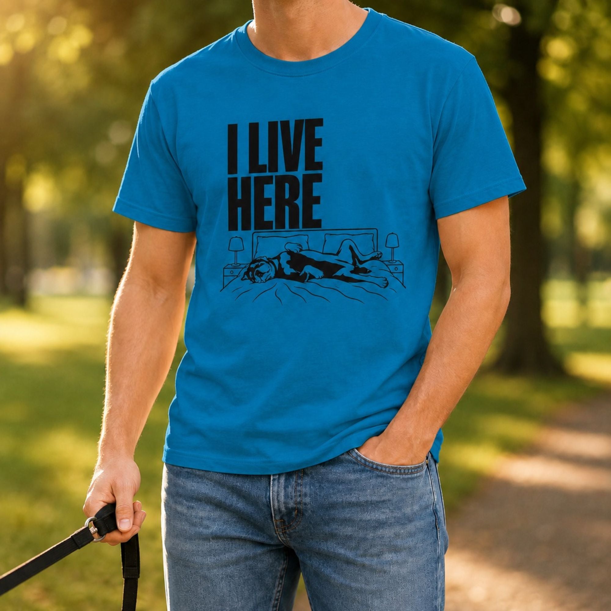I Live Here - Rottweiler T-Shirt