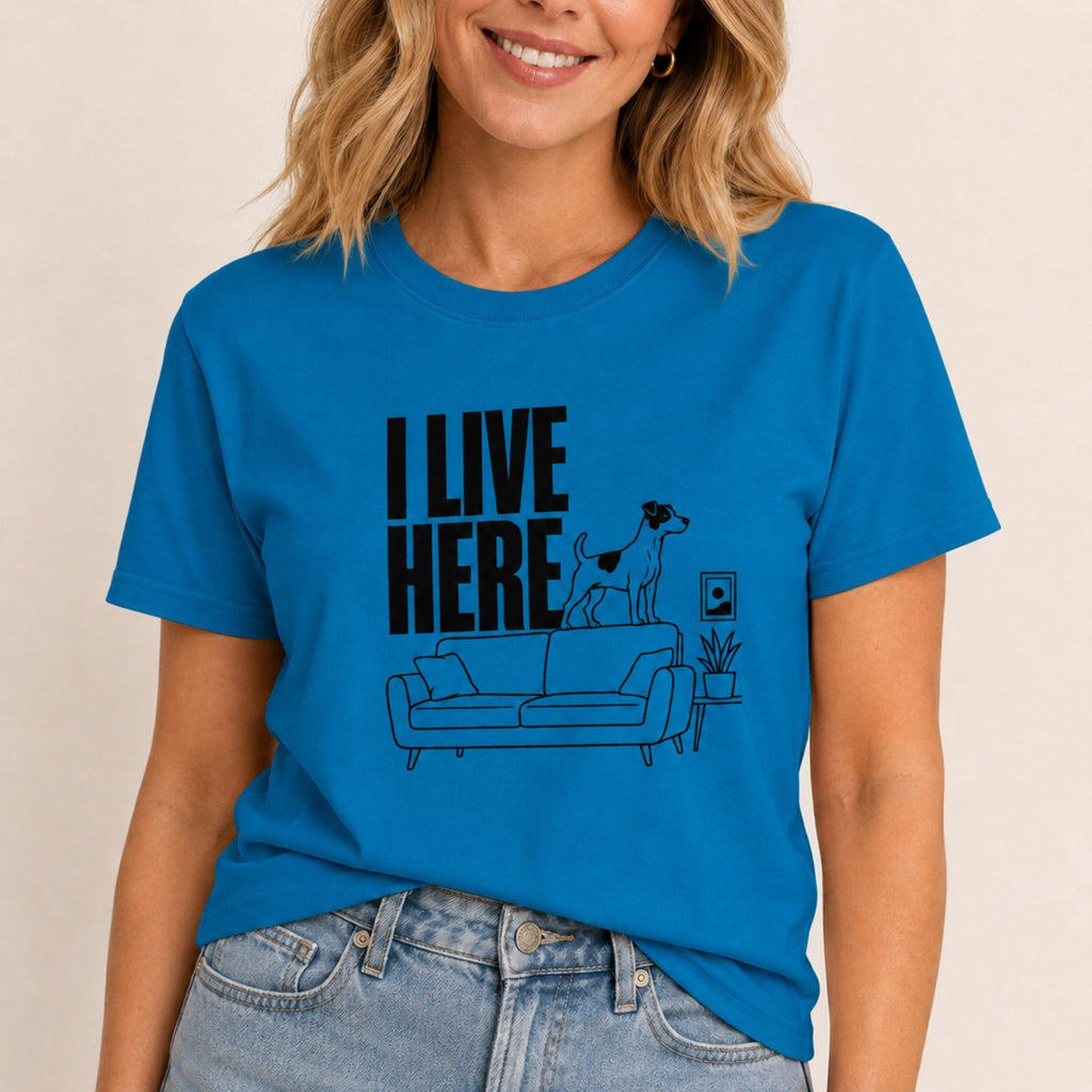 I Live Here - Jack Russell T-Shirt
